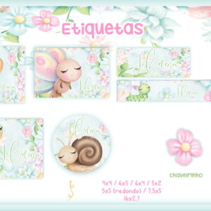 Etiqueta Escolar Jardim - Arquivo Digital
