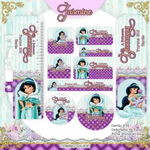 Etiqueta Escolar Jasmine - Arquivo Digital 6 Etiqueta Escolar Jasmine - Arquivo Digital