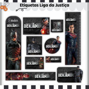 etiqueta escolar liga da justica digital para imprimir