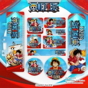 Etiqueta Escolar One Piece - Arquivo Digital 7 Etiqueta Escolar One Piece - Arquivo Digital