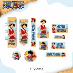 Etiqueta Escolar One Piece Png - Arquivo Digital 6 Etiqueta Escolar One Piece Png Arquivo Digital