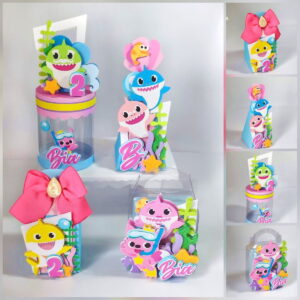 festa baby shark menina luxo studio e pdf