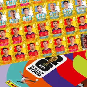 Figurinhas Douradas Copa 2026 Gold Crumple Edition em PDF