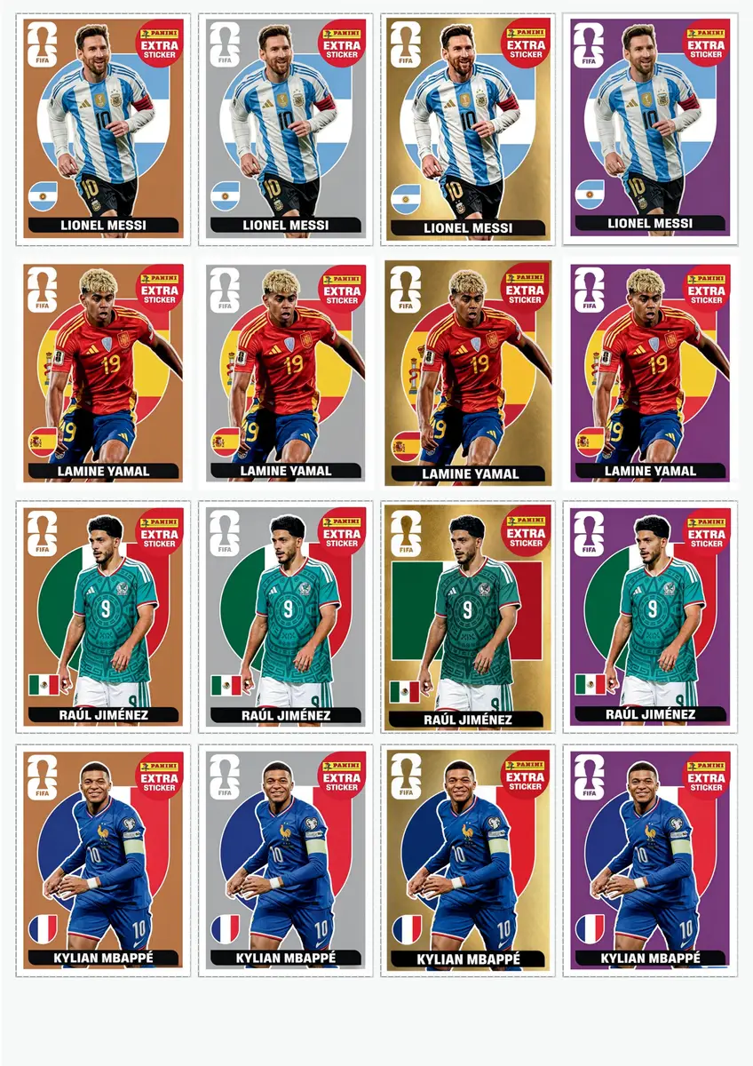 Figurinhas Extras Lendárias Imprimíveis PDF Completo 2026 3 Figurinhas Extras Lendárias Imprimíveis PDF Completo 2026
