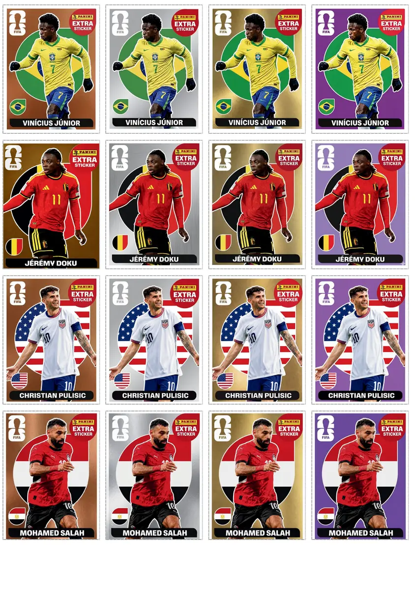 Figurinhas Extras Lendárias Imprimíveis PDF Completo 2026 4 Figurinhas Extras Lendárias Imprimíveis PDF Completo 2026