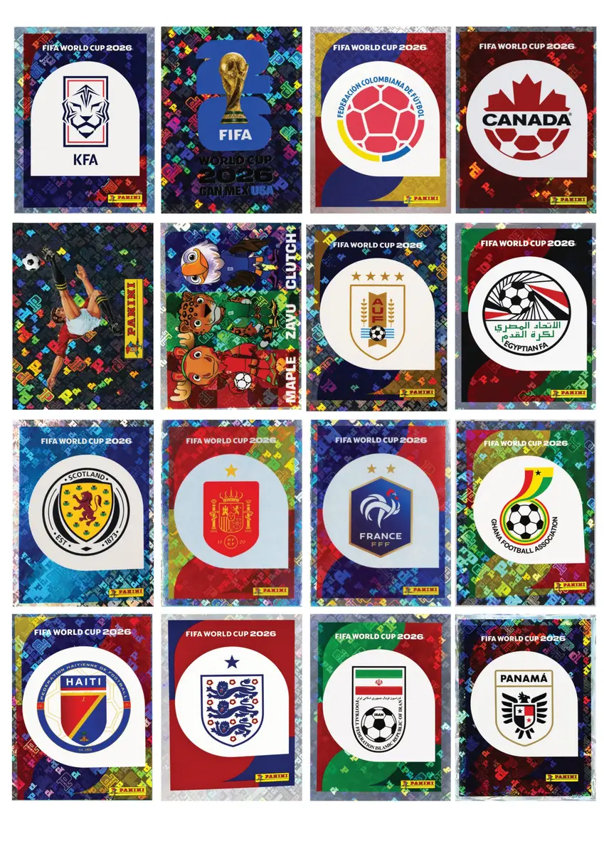 Figurinhas Holográficas Copa Mundo 2026 PDF para Imprimir 3 Figurinhas Holográficas Copa Mundo 2026 PDF para Imprimir