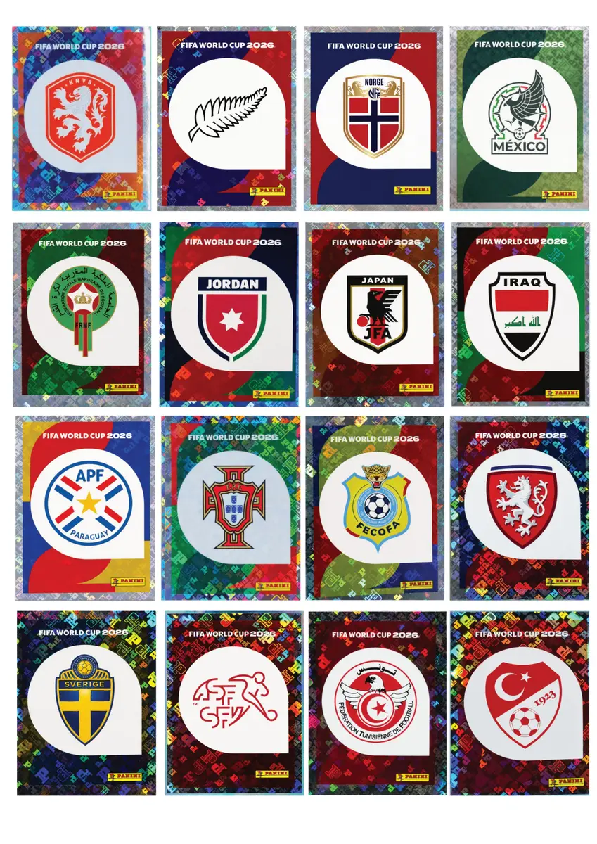 Figurinhas Holográficas Copa Mundo 2026 PDF para Imprimir 4 Figurinhas Holográficas Copa Mundo 2026 PDF para Imprimir