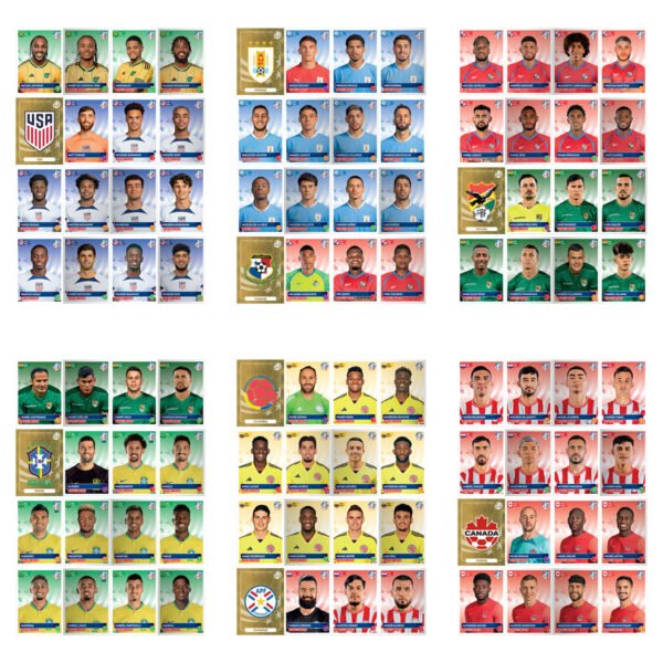 Figurinhas Para Imprimir Copa América 2024 USA Em Pdf