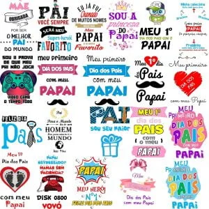 Frases Lettering Dia dos Pais Frases Paizão Super Pai Png