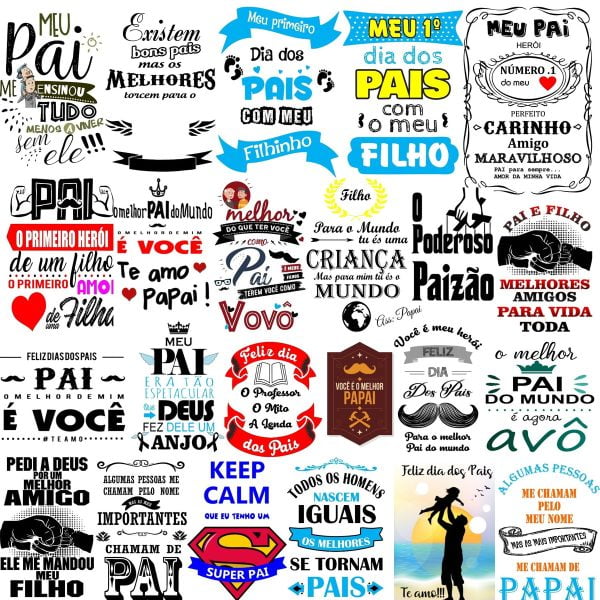 Frases Lettering Dia dos Pais Frases Paizão Super Pai Png