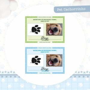 Identidade Pet Cachorrinho - Arquivo Digital
