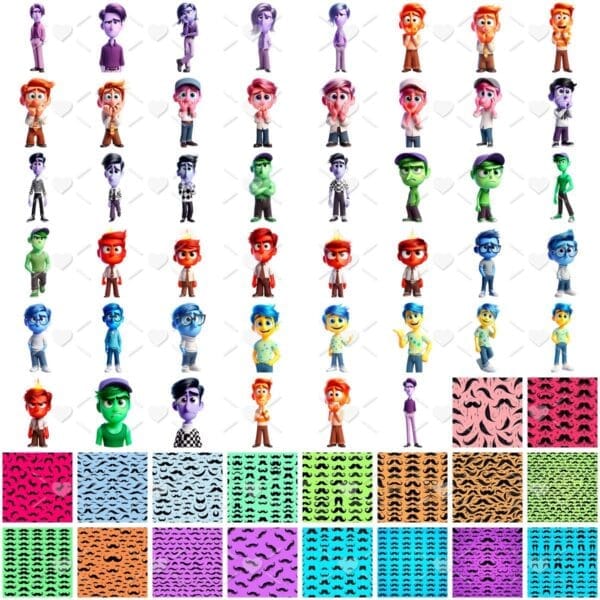 Ilustrações Dia dos Pais Emoções Disney Divertidamente