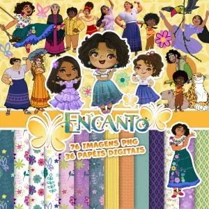 Ilustrações Disney Encanto Floral Imagens PNG Papelaria Arte