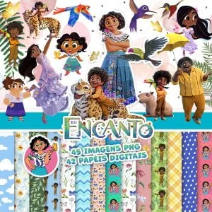 Ilustrações Disney Encanto PNG Imagens Scrapbook Papelaria
