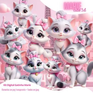 Ilustrações Disney Marie Gata Branca Png Transparente Cute