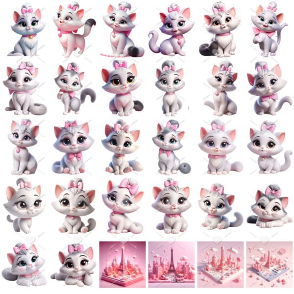 Ilustrações Disney Marie Gata Branca Png Transparente Cute