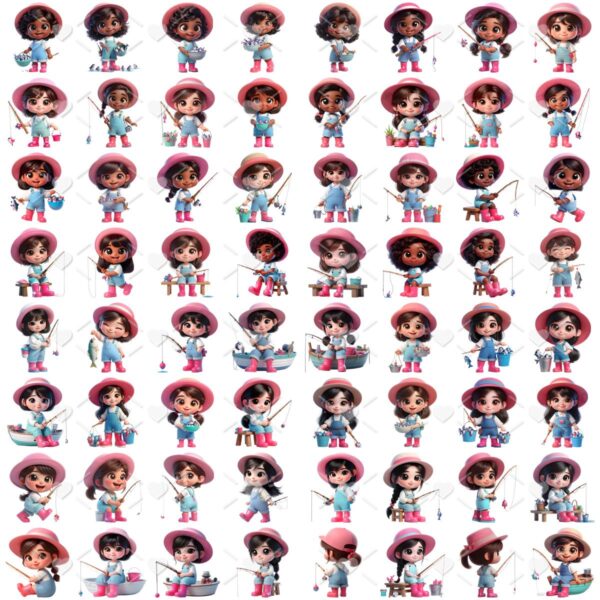 Ilustracoes Eu Amo Pescar Png Baby Fofo Mascotinha 3