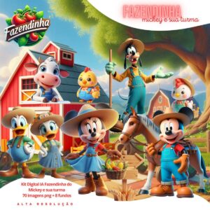 Ilustracoes Fazendinha Turma Do Mickey Png Baby Fofo 3d 3
