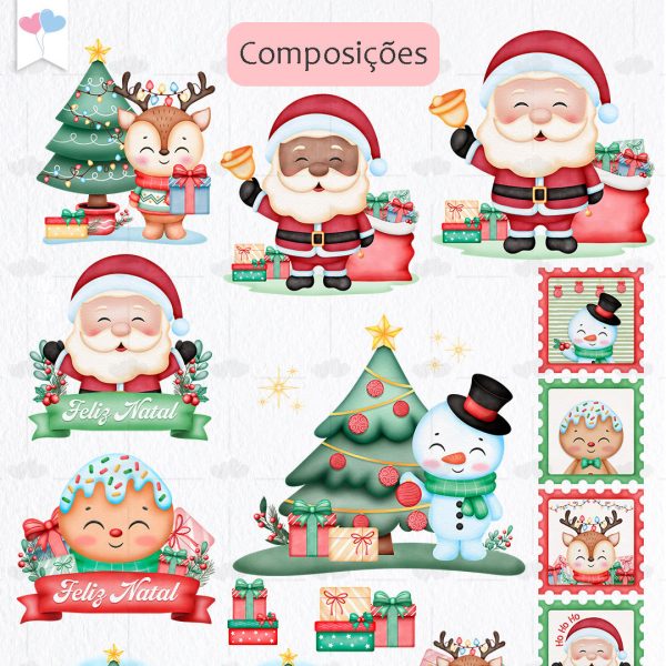 Ilustrações Natal Imagens Fofas e Frases Natalinas Em Pn