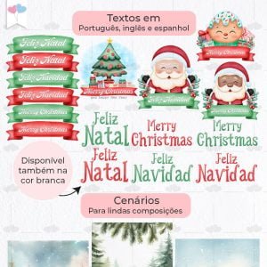 Ilustrações Natal Imagens Fofas e Frases Natalinas Em Pn