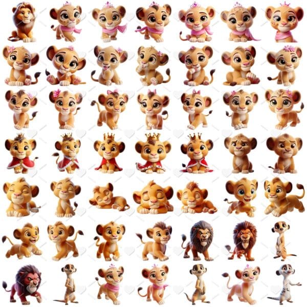 Ilustracoes O Rei Leao Cute 3d Fofo Imagens Png 2