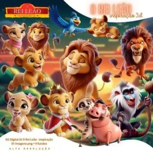 Ilustracoes O Rei Leao Cute 3d Fofo Imagens Png 3