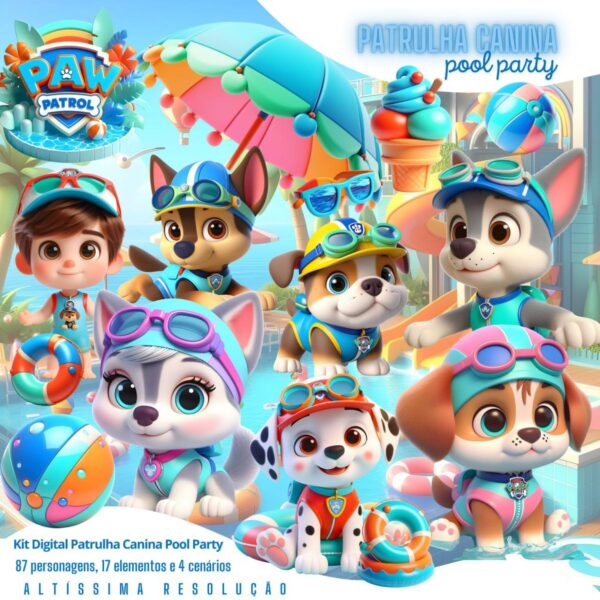 Ilustrações Patrulha Canina Png Pool Party Cliparts Cute