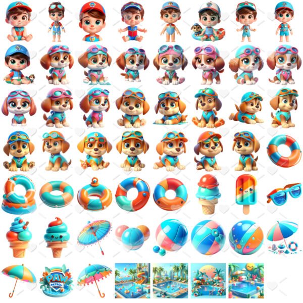 Ilustrações Patrulha Canina Png Pool Party Cliparts Cute