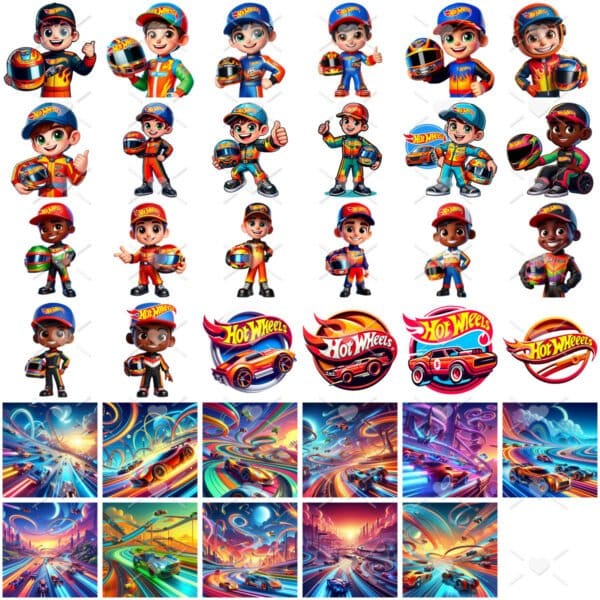 Ilustrações Png Hot Wheels Mascotinhos Cliparts Cute