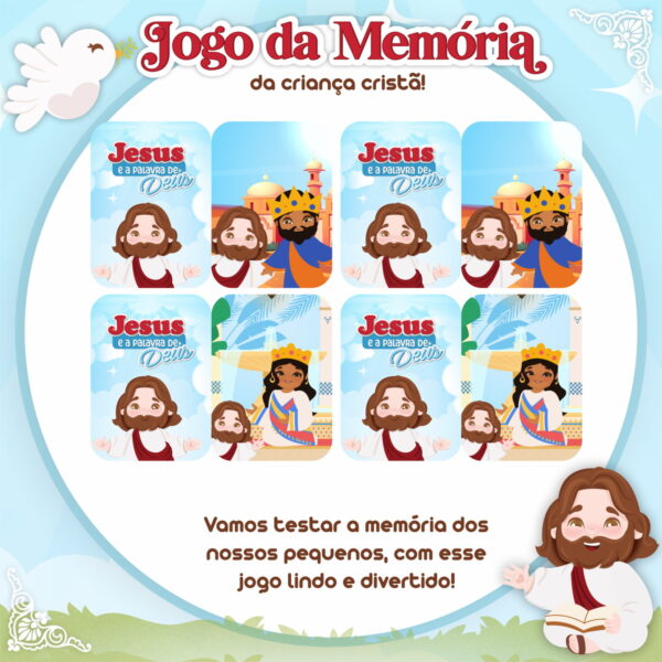 Jogo da Memória Religioso Infantil - Arquivo Digital