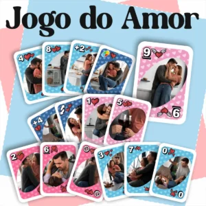 Jogo de Cartas UNO do Amor - Presente Criativo para Namorados