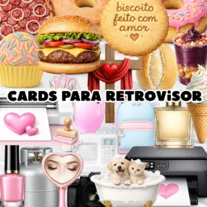 Kit 21 Cards Retrovisor Editaveis Canva Delivery E Beleza 5