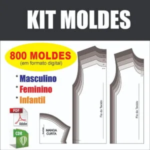 Kit 800 Moldes De Roupas O Mais Completo Modelagem Digital