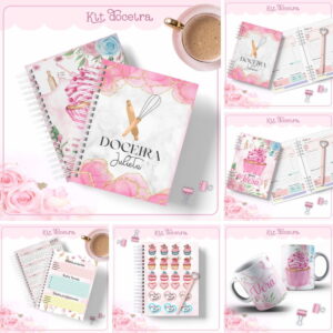 Kit Agendas Doceira - Arquivo Digital