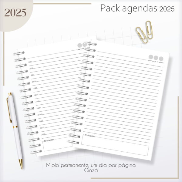 Kit Agendas Masculinas 2025 - Arquivo Digital