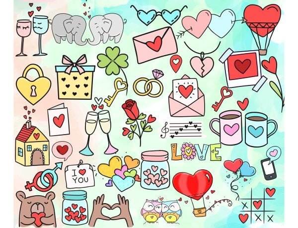 Kit Arquivos Lettering Frases Dia Dos Namoraos Amor Love Png