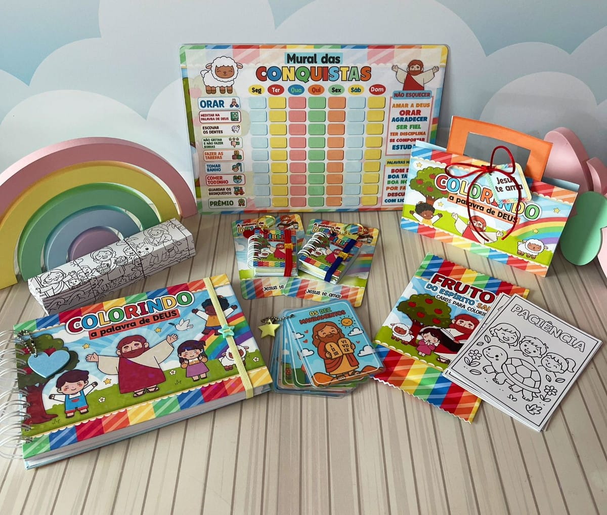Kit Bíblia de Colorir Cristão Digital em PDF e PNG 1 Kit Bíblia de Colorir Cristão Digital em PDF e PNG