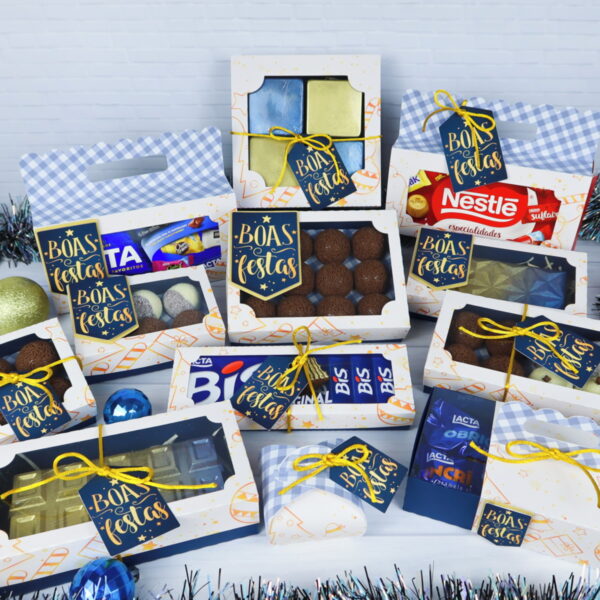 Kit Boas Festas Azul 2021 - Arquivo Digital