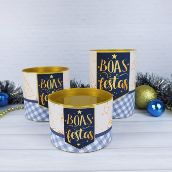 Kit Boas Festas Azul 2021 - Arquivo Digital