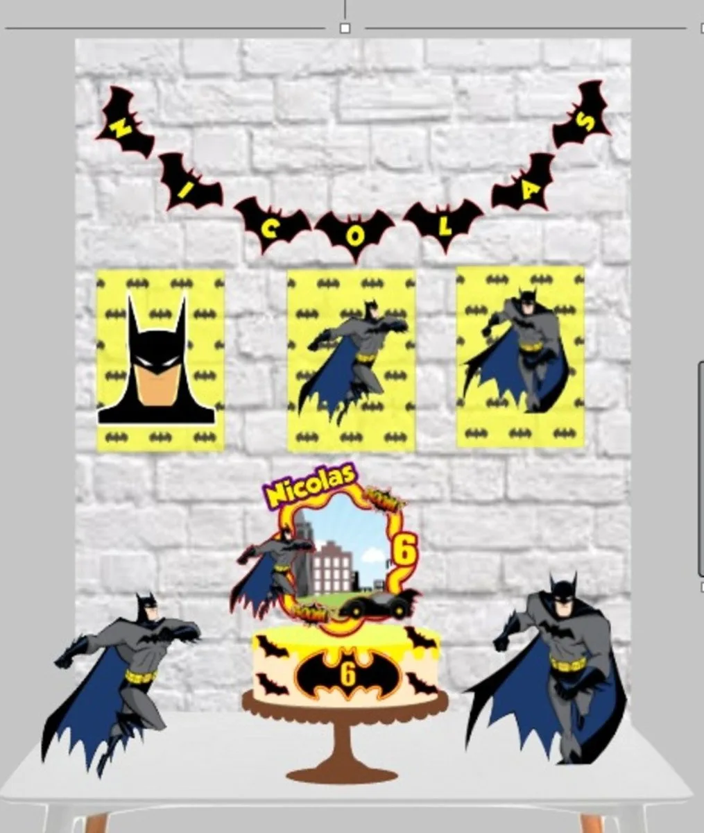 Kit Bolinho Batman - Arquivo Digital