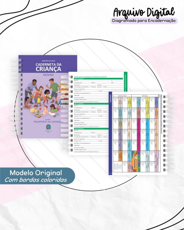 Kit Caderneta de Saúde 6 Edição - Encadernação