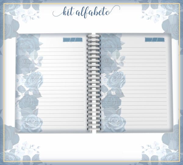 Kit Capa Alfabeto Floral - Arquivo Digital