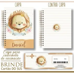 Kit Capa e Cartão Sus Leãozinho - Arquivo Digital