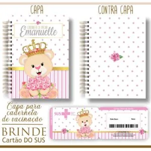 Kit Capa e Cartão Sus Ursinha Princesa - Arquivo Digital 17 Kit Capa e Cartão Sus Ursinha Princesa - Arquivo Digital