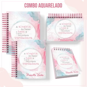 Kit Capas Aquarelado - Arquivo Digital