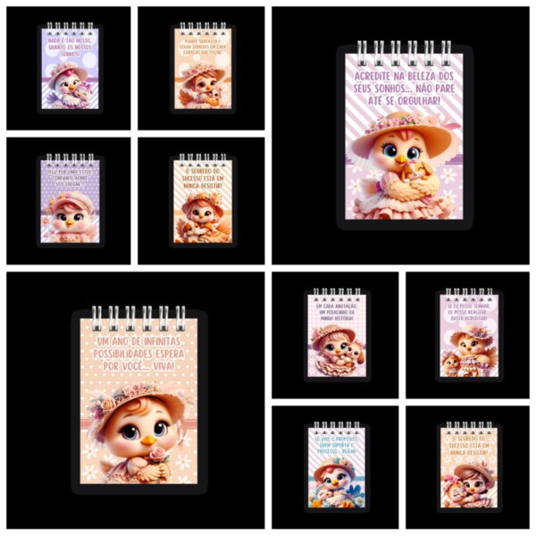 Kit Capas para Bloco A6 Cuddly Chicken- Png