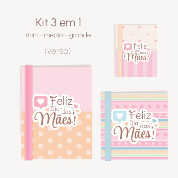 Kit Capinhas Post It Mães - Arquivo Digital