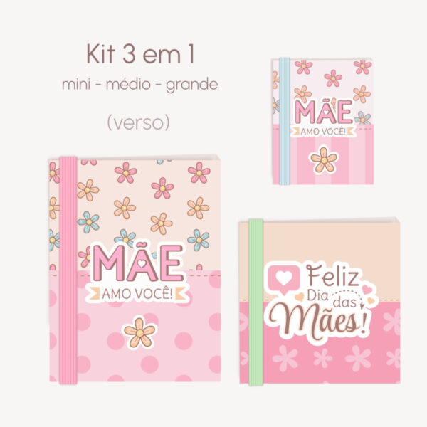 Kit Capinhas Post It Mães - Arquivo Digital