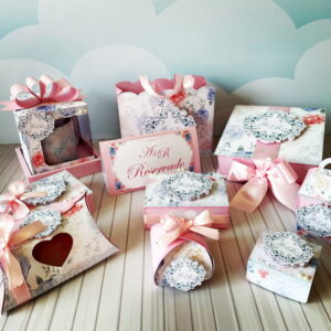 kit casamento digital com caixas para lembrancinhas