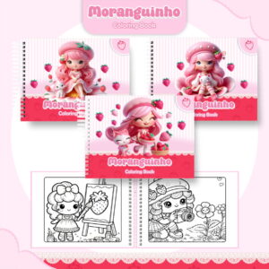 kit colorindo book moranguinho para imprimir em pdf e png